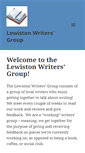 Mobile Screenshot of lewistonwritersgroup.com